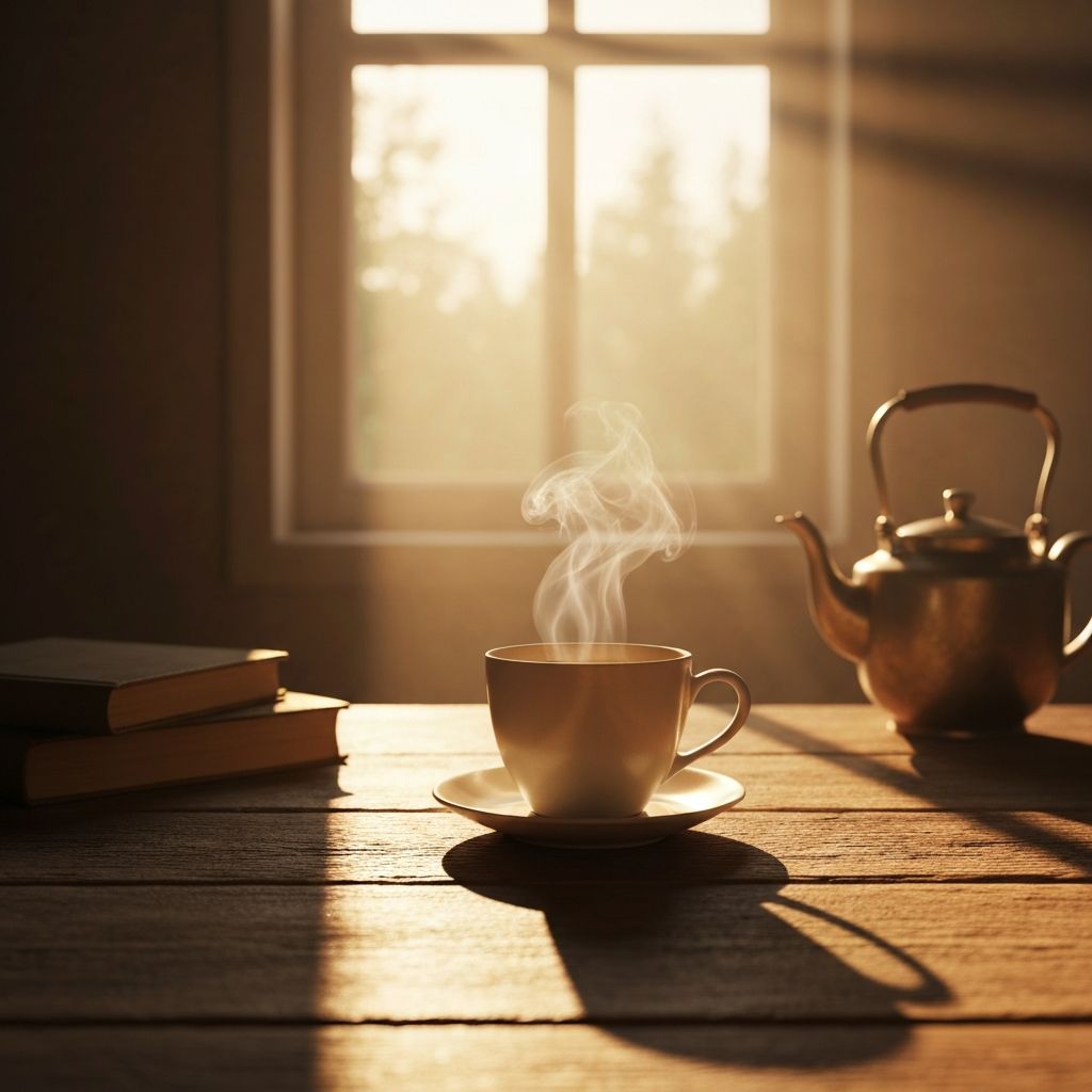 Jutarnja scena sa mekim svetlom simbolizuje početak dana